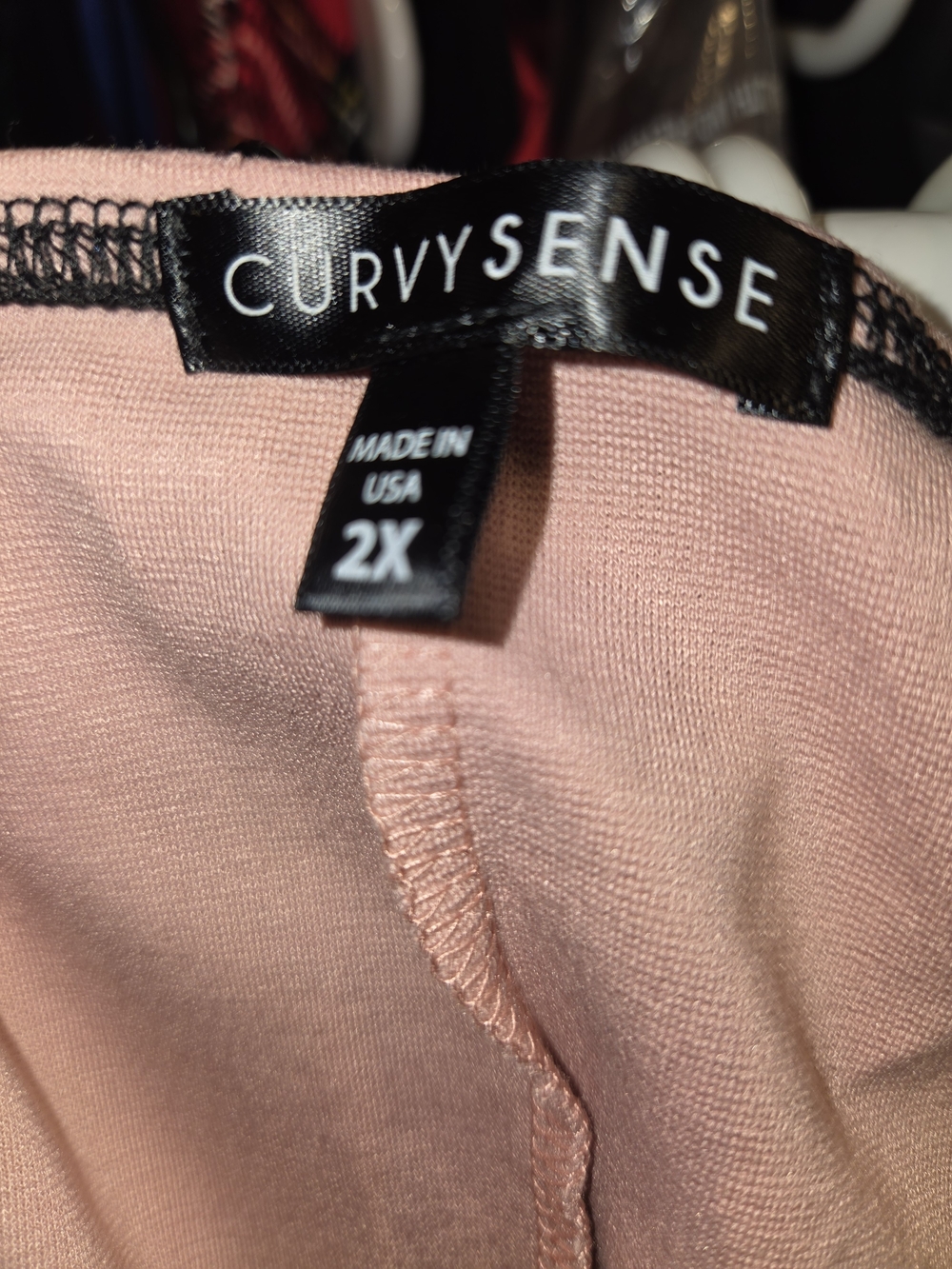 Black & Blush Pink Colorblock Sheath Dress Off The Shoulder - Picture 3 of 4